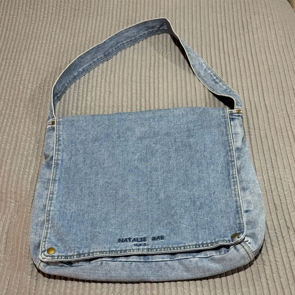 Denim Blue Messenger Bag
